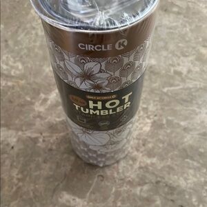 Brown and White Hot Beverage Cup